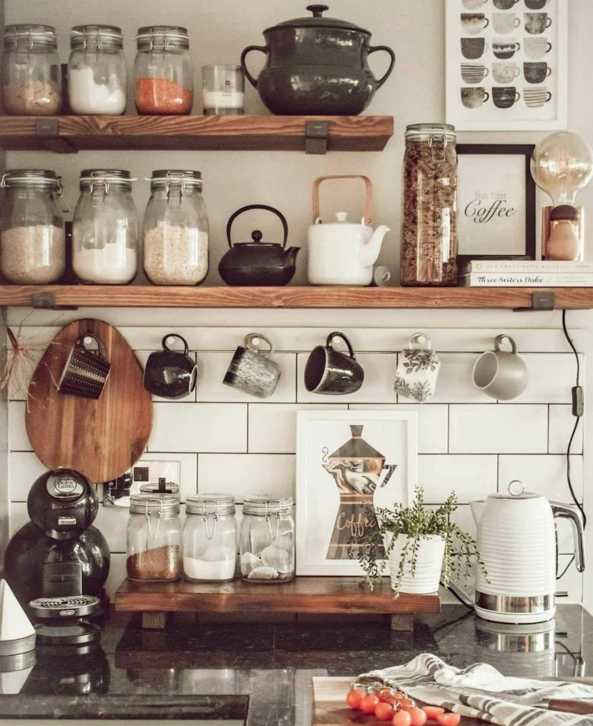Rustic Reclaimed Pine Shelves