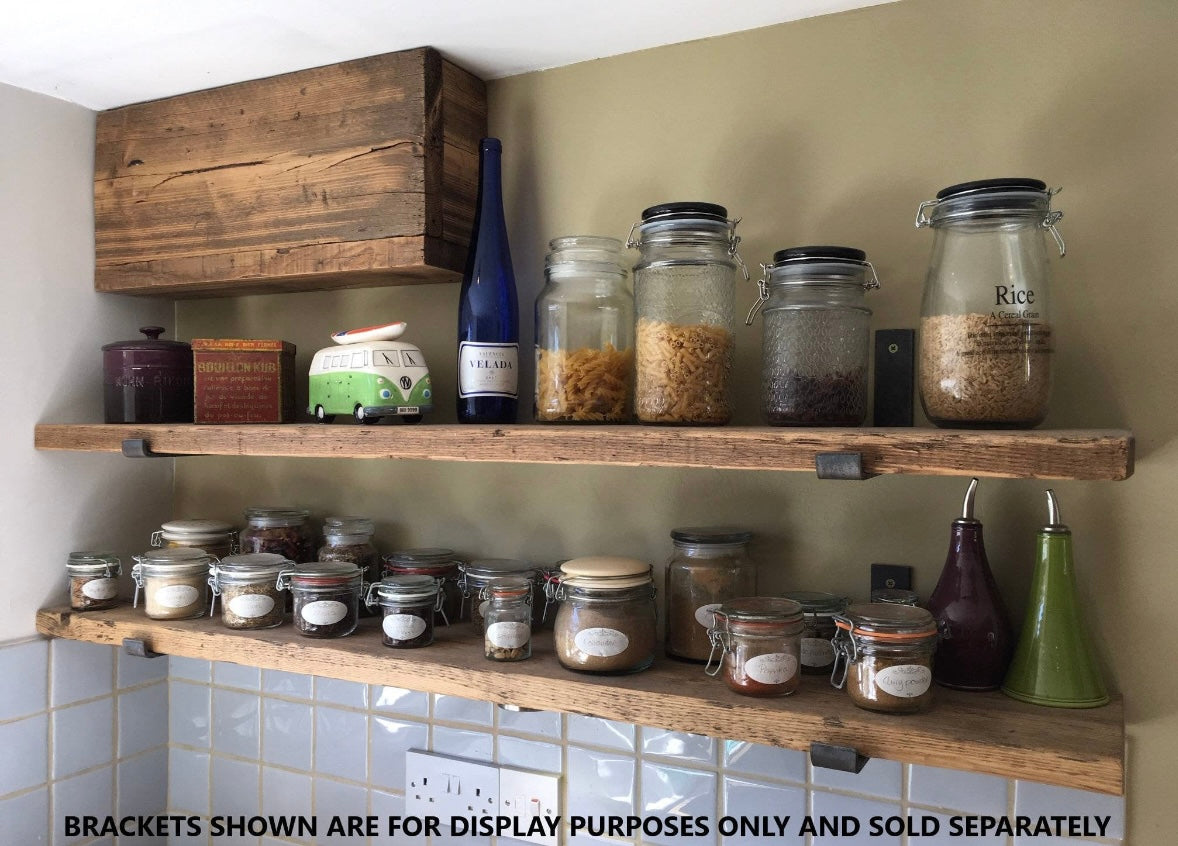 Rustic Reclaimed Pine Shelves