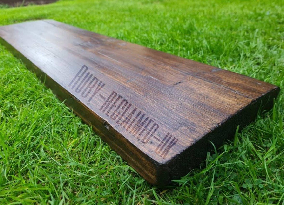 Rustic Reclaimed Pine Shelves