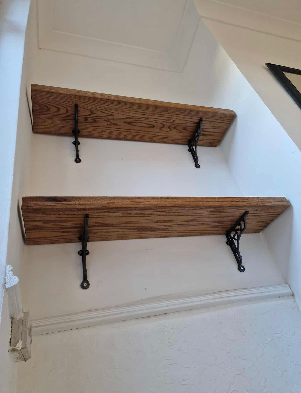 Solid American White Oak Wall Shelving