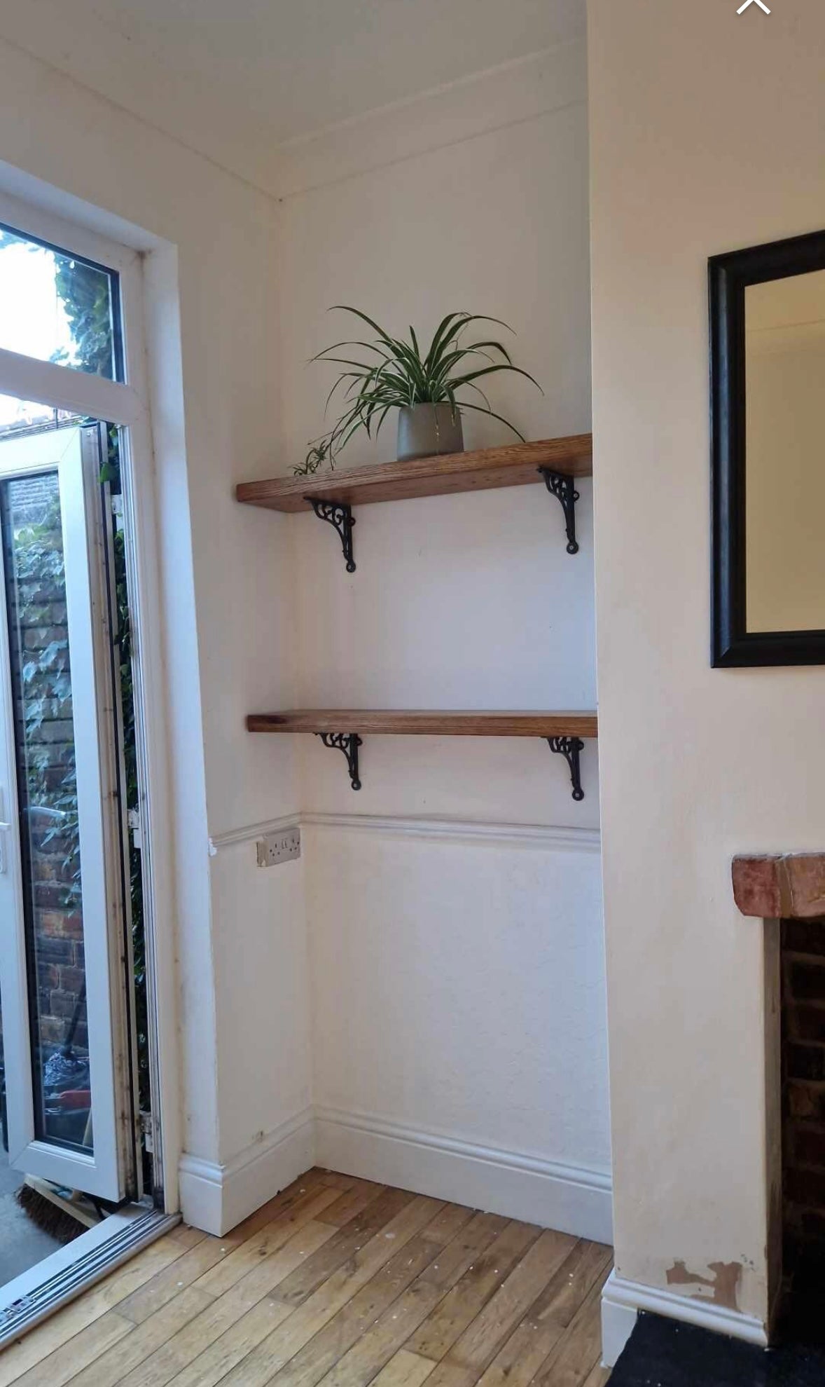 Solid American White Oak Wall Shelving