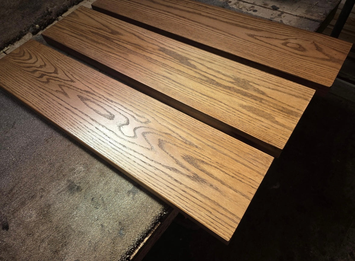 Solid American White Oak Wall Shelving