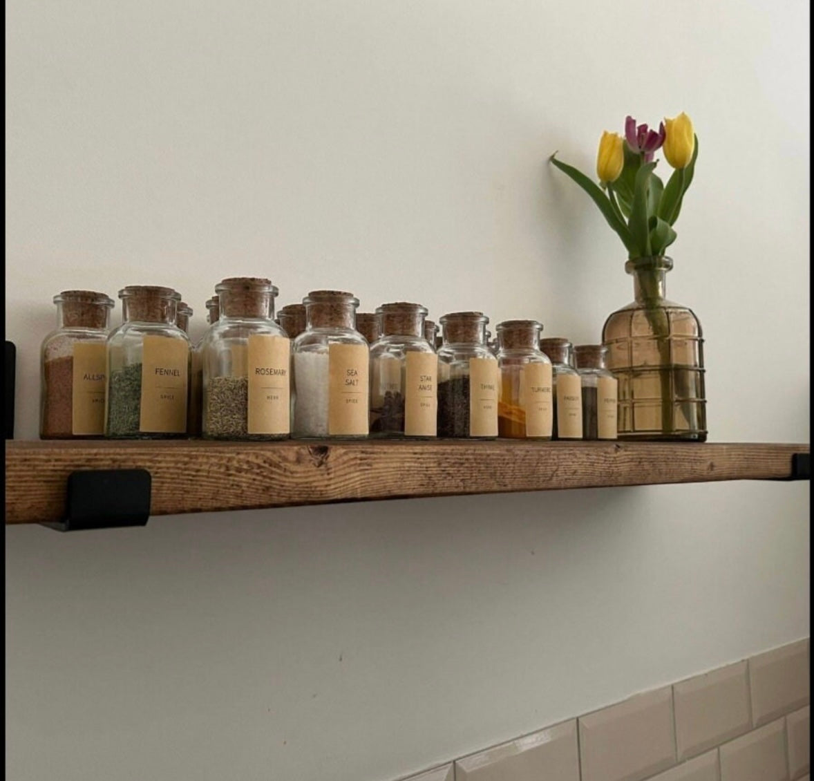 Rustic Reclaimed Pine Shelves