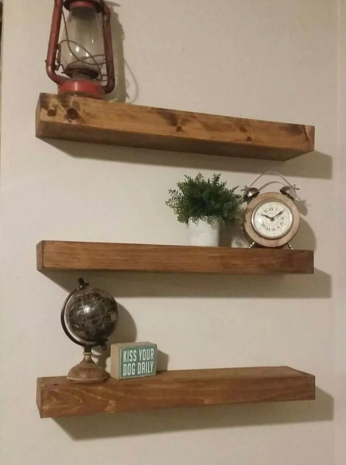 Rustic Reclaimed Pine Shelves