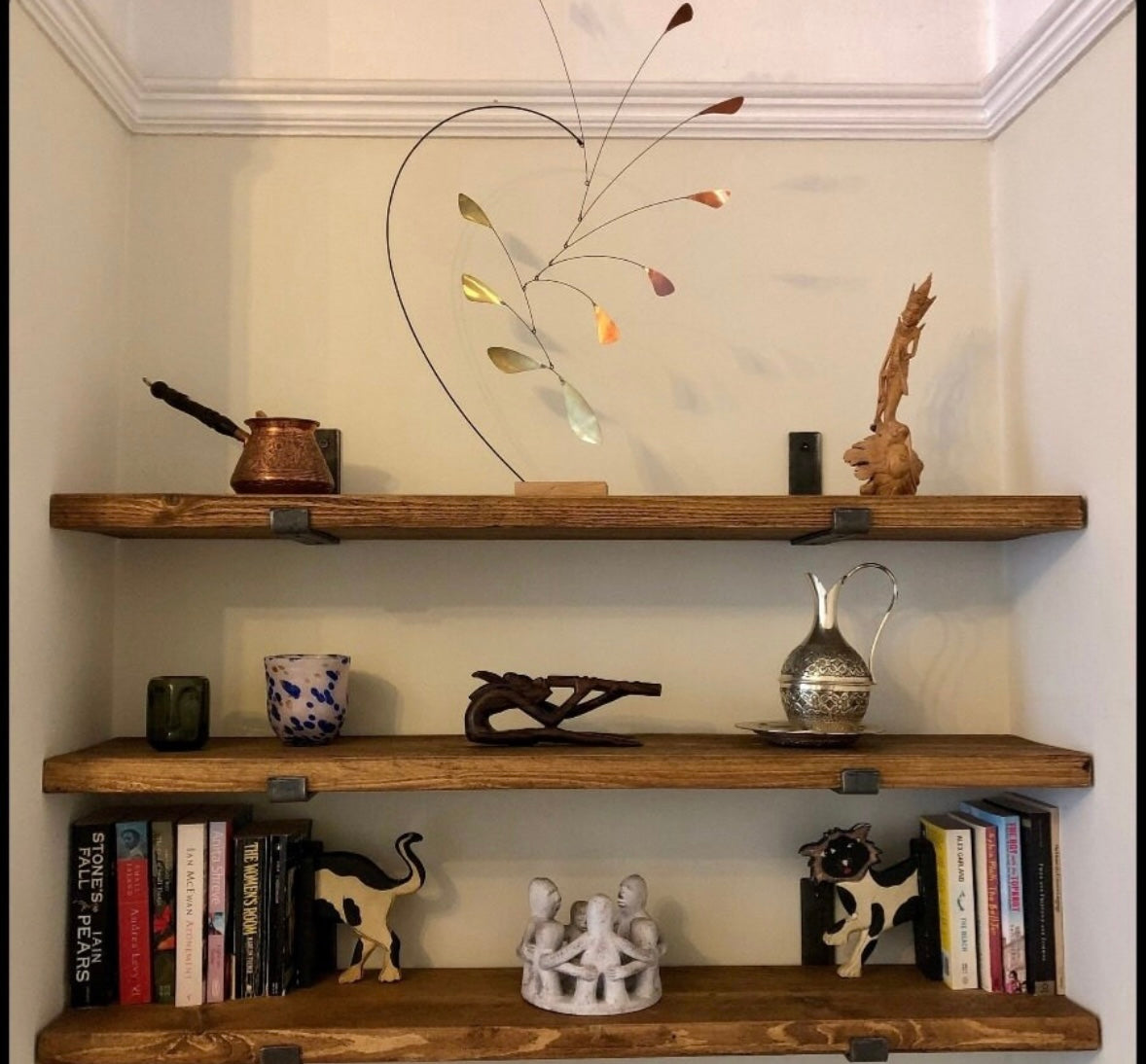 Rustic Reclaimed Pine Shelves