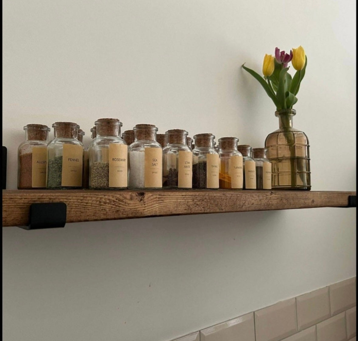 Rustic Reclaimed Pine Shelves
