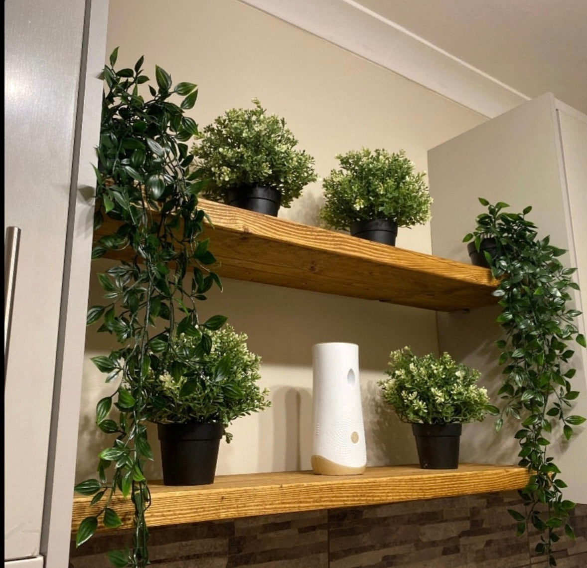 Rustic Reclaimed Pine Shelves