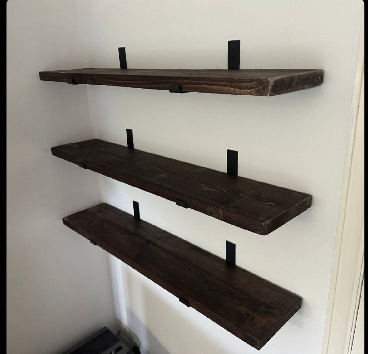 Rustic Reclaimed Pine Shelves