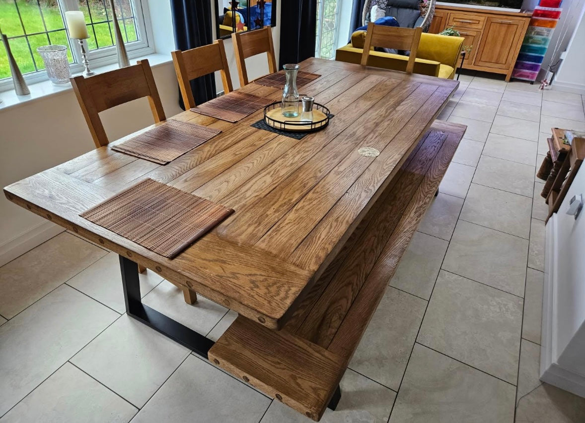 Solid Oak Custom Made Kitchen and Dining Table Tops