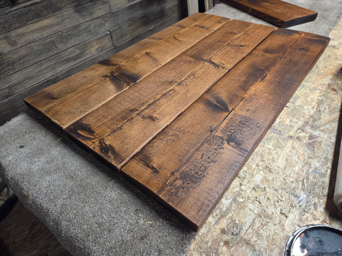 Rustic Teak Waxed Shelves 225mm
